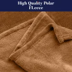 Premium Polar Fleece Blanket Twin-Tan2