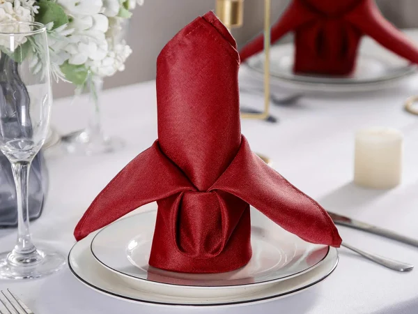 Red Polyester Napkins Related Image 9