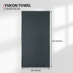 Yukon Bath Towel 22x44 Grey6