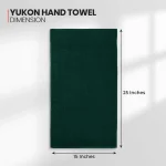Yukon Hand Towel 15x25 Hunter Green6