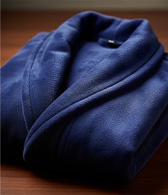 Fleece Bathrobe Shawl Collar Kimono Bath Robes