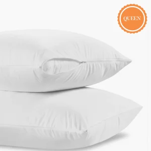 Microfiber Zipper Pillow Protector Queen
