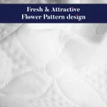 Premium Bamboo Fabric Pillow Protector Flower Design Standard4